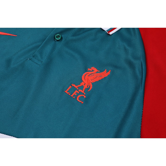 Camiseta Polo del Liverpool 22-23 Verde Blanco Rojo - Haga un click en la imagen para cerrar